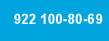 922 100-80-69